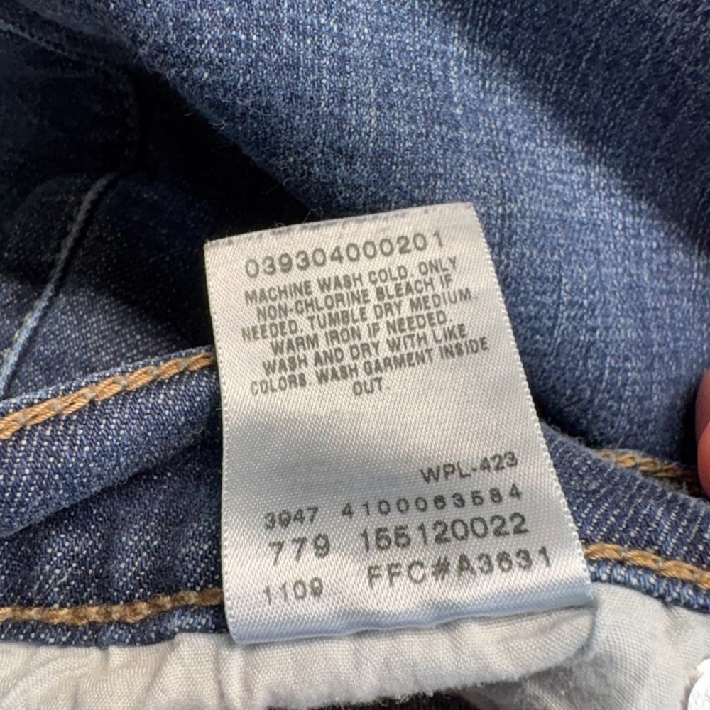 Levis 512 Jeans Womens 10 Short Blue Bootcut Perfectly Slimming Flap Pockets - Picture 12 of 13